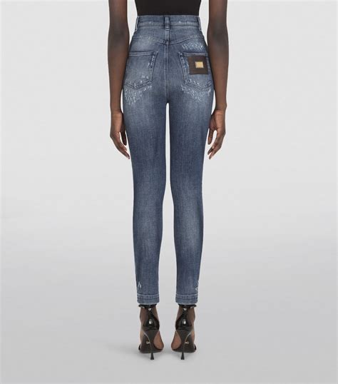 jeans dolce gabbana damen|Dolce & Gabbana distressed jeans.